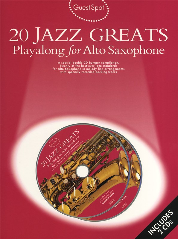 Guest Spot 20 Jazz Greats Playalong For Alto Saxophone 