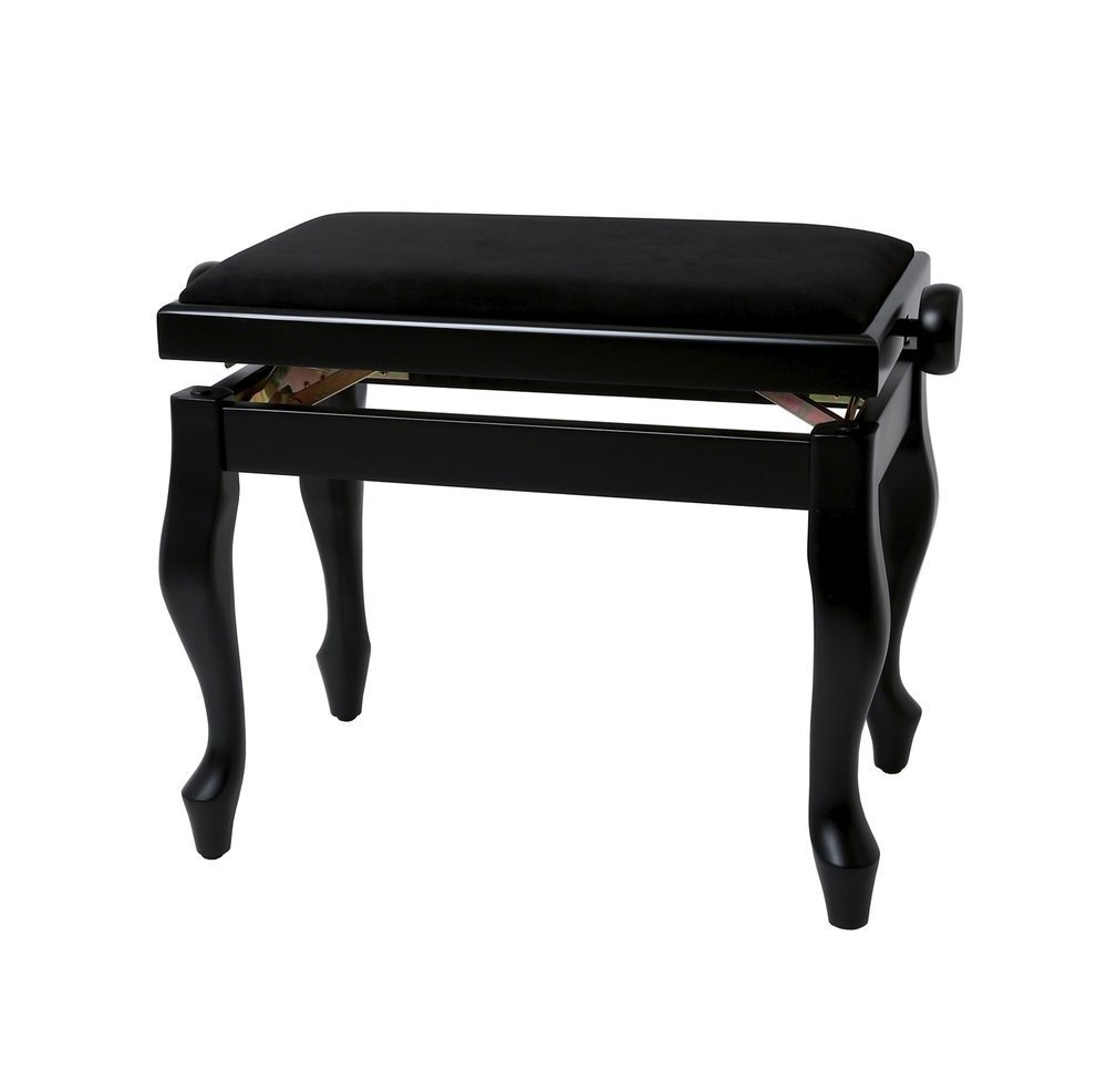 Banqueta Piano GEWA Deluxe diseño Classic negro mate