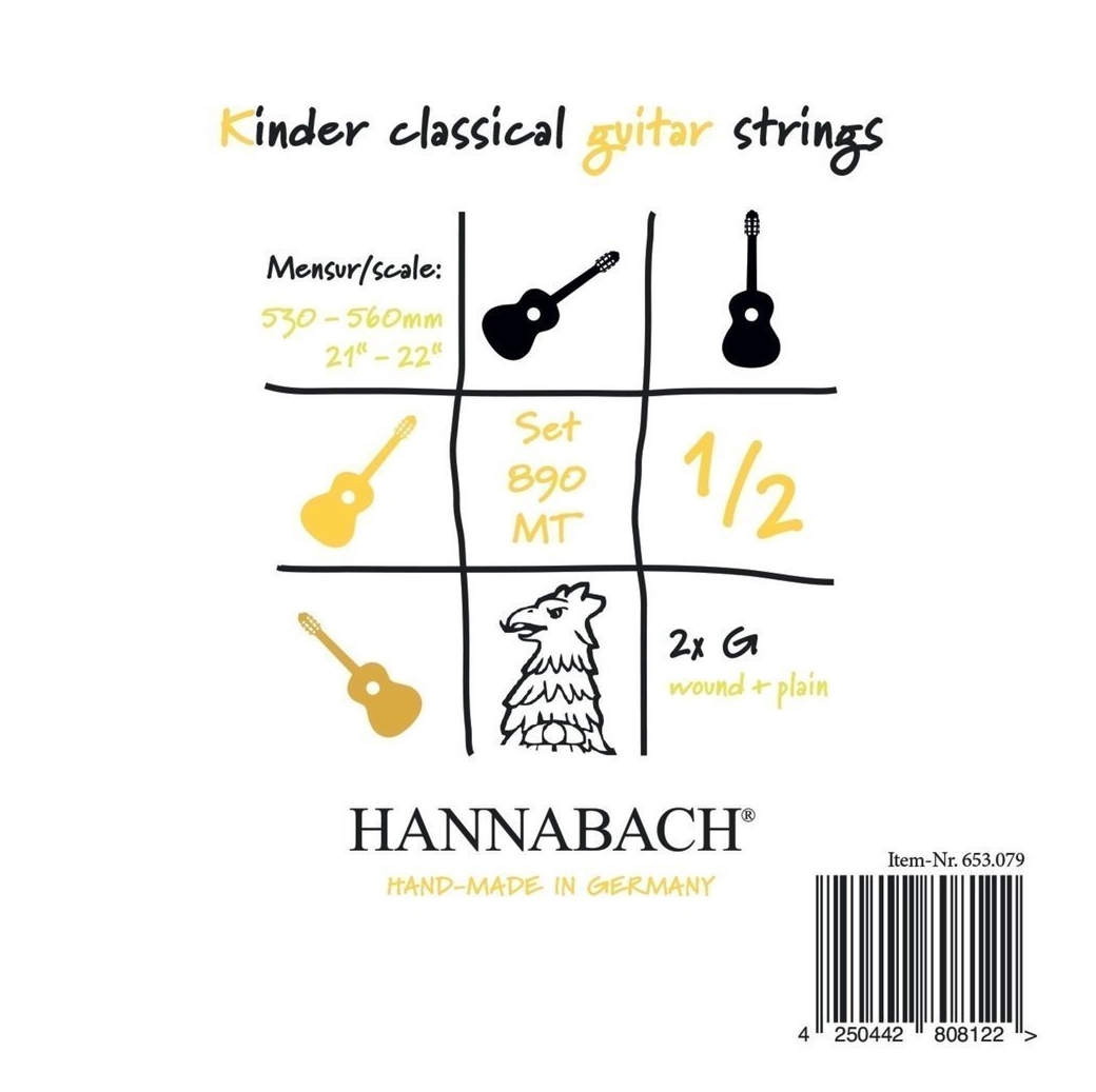 Cuerda para guitarra clásica HANNABACH Serie 890 Guitarra para